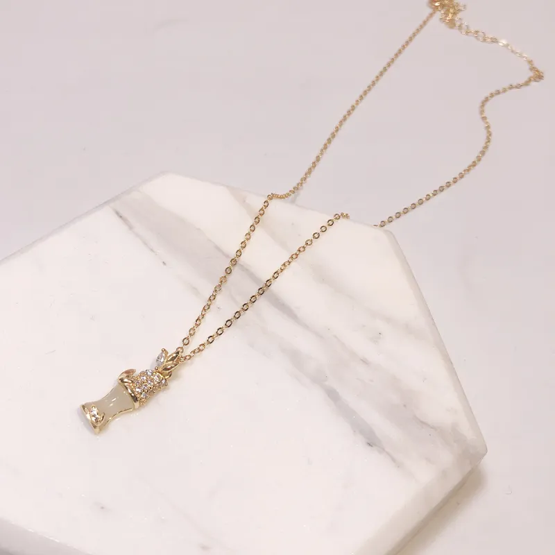 CHIMERA Hetian Jade Necklaces Pale Greenish White Jade Women's-2