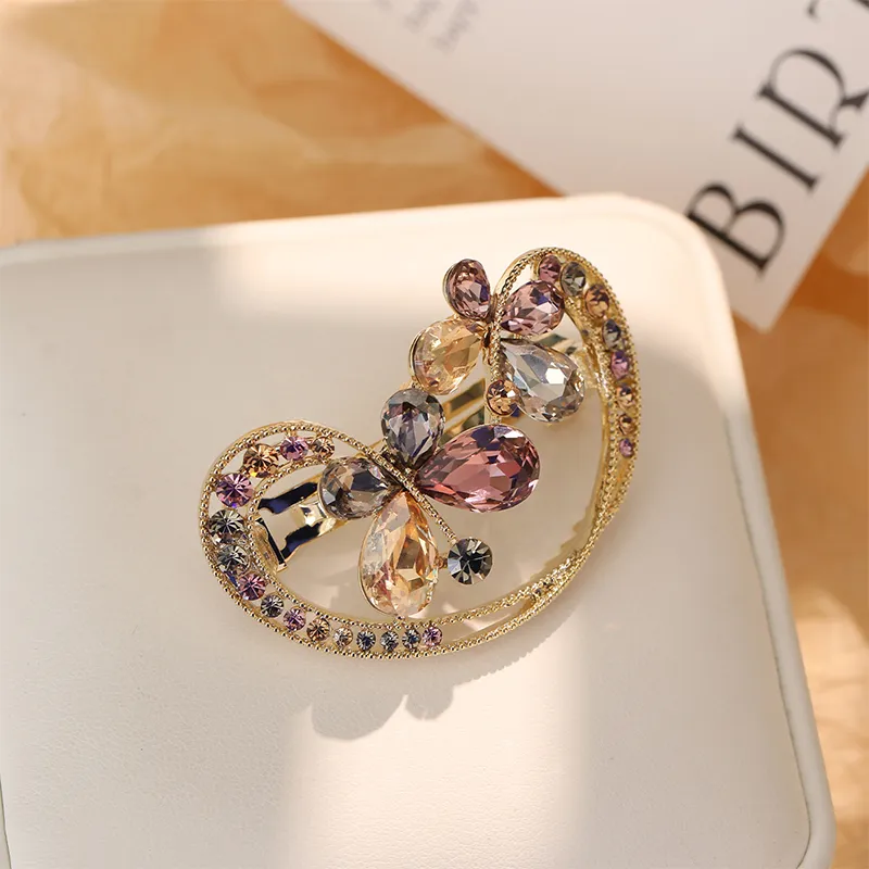 CHIMERA Artificial Crystal Hair Clips Women's-1
