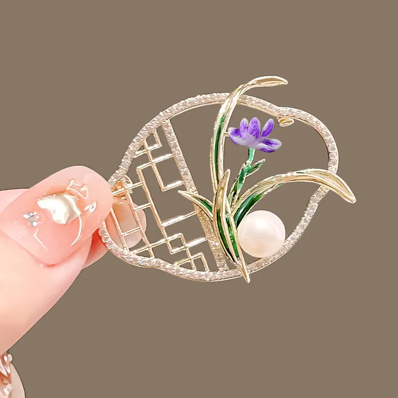 CHIMERA Copper Gold And Purple Brooch Accessories Women's-2