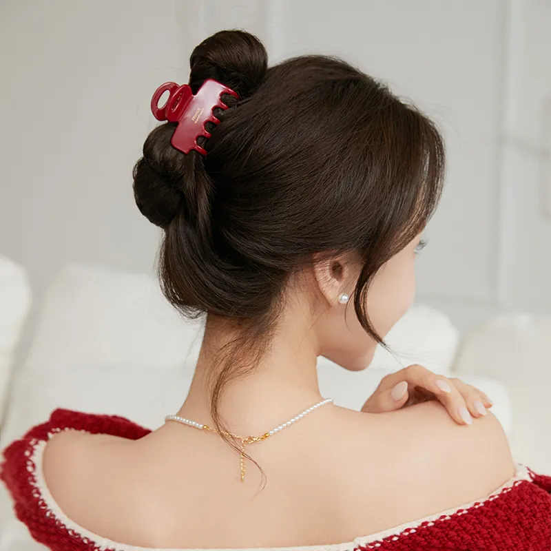 CHIMERA Acetate Plate Hair Clip Claw Clip Headpiece Women's-1