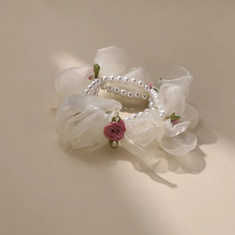 CHIMERA Fabric Rubber Band Hair Tie Women's-5