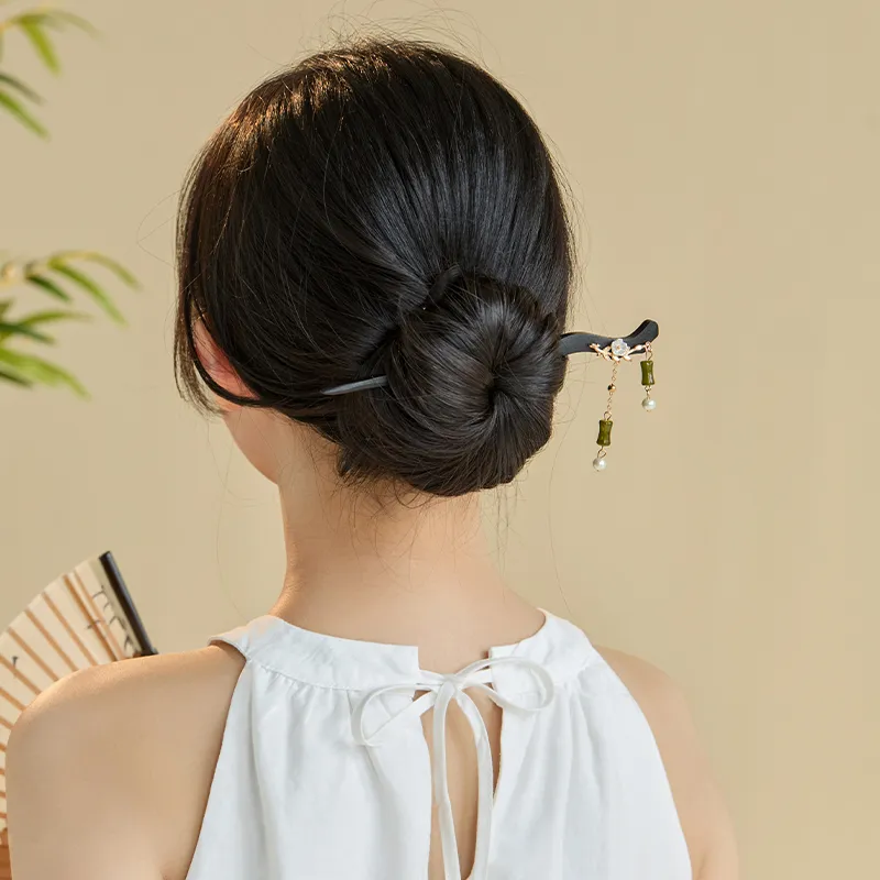 CHIMERA Wooden Hairpin Hair Accessories Headwear Women's-5