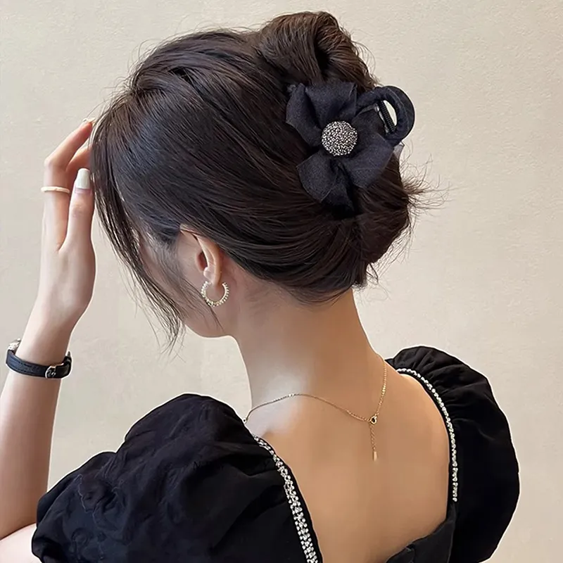 CHIMERA Fabric, Acrylic Hair Clip Claw Clip Headpiece Women's-3