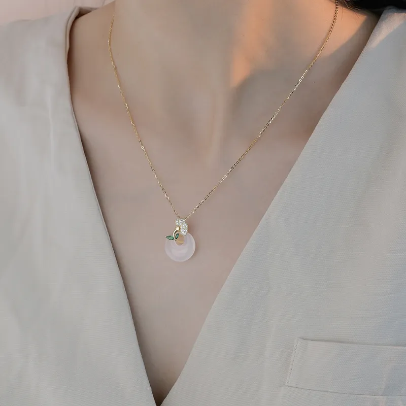 CHIMERA Chalcedony Necklaces Women's-5