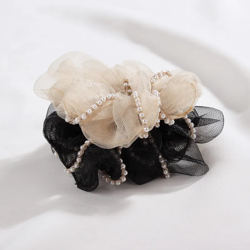 CHIMERA Gauze Beads Hair Tie Women's-3