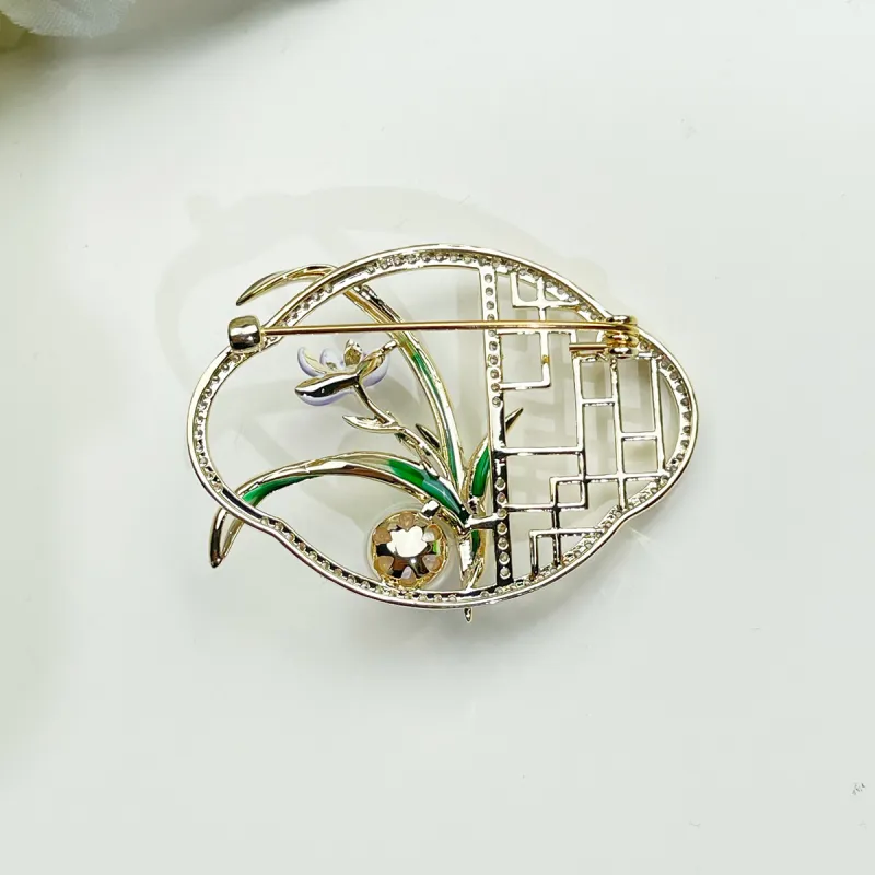 CHIMERA Copper Gold And Purple Brooch Accessories Women's-7