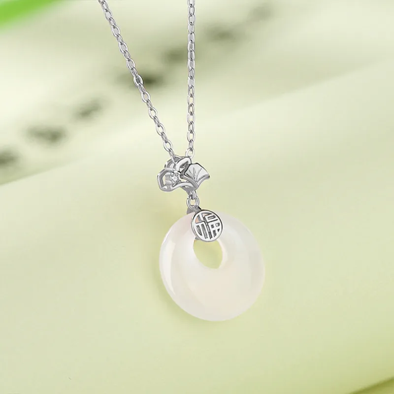 CHIMERA Chalcedony Necklaces Women's-4