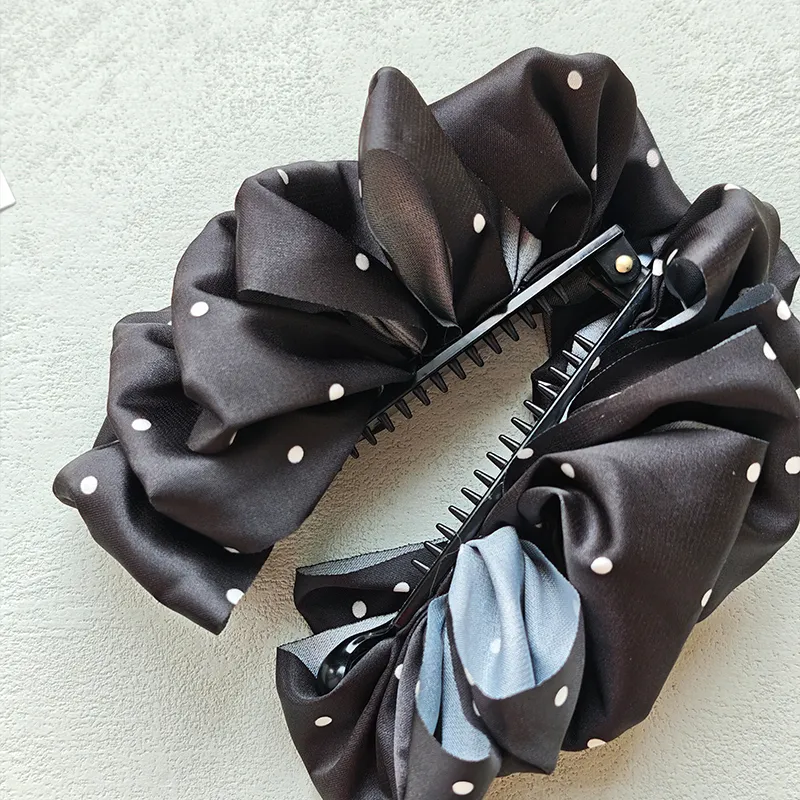 CHIMERA Fabric Resin Hair Clips Women's-6