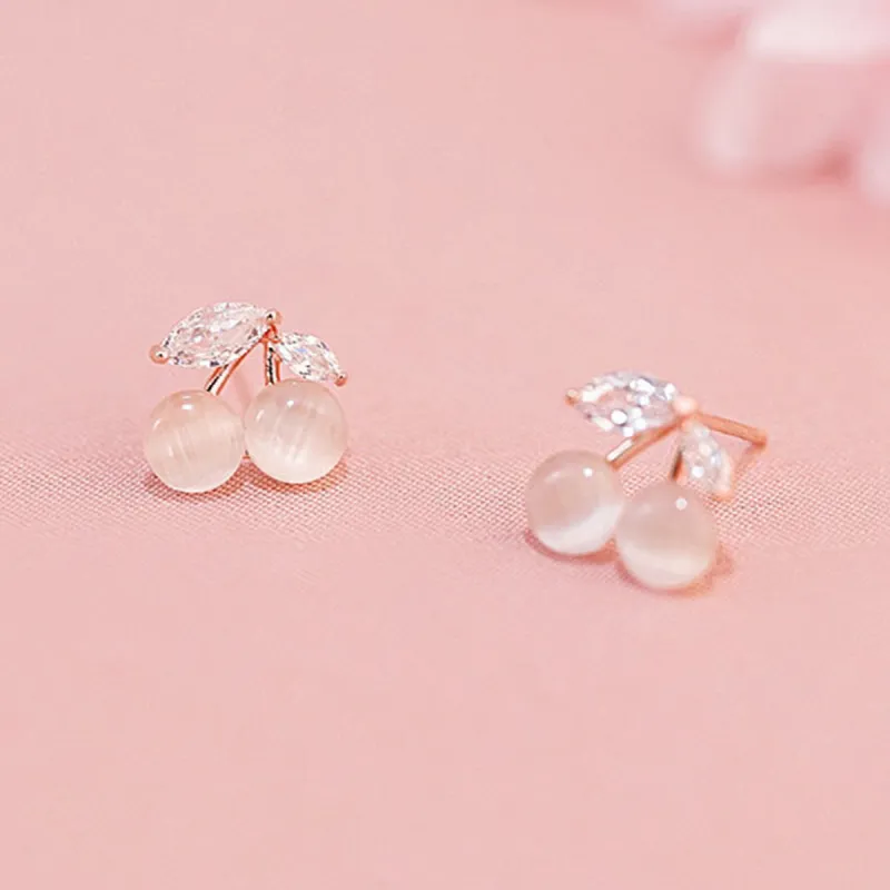 CHIMERA Glass Cat Eye Earrings Women's-2