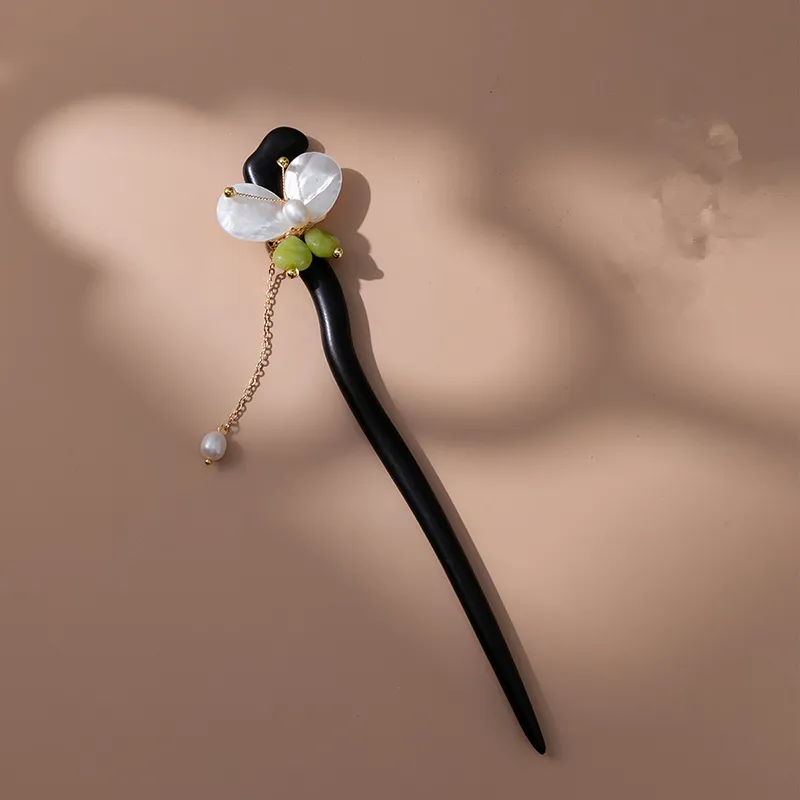 CHIMERA Ebony Wood Hairpin Headpiece Women's-1