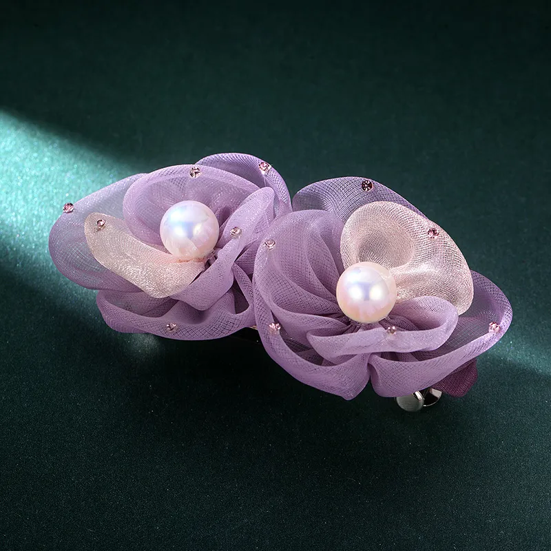 CHIMERA Silk Chiffon Hair Clips Women's-1