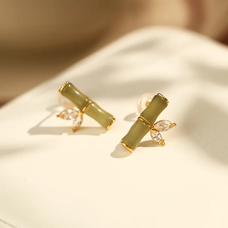 CHIMERA Hetian Jade Earrings Green Jade Women's-1