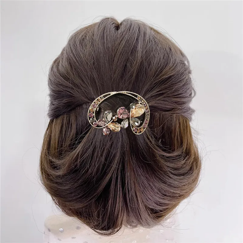 CHIMERA Artificial Crystal Hair Clips Women's-4