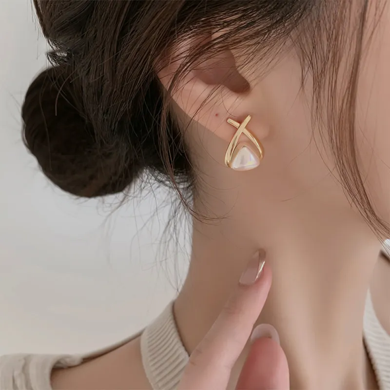 CHIMERA Alloy Electroplated Hoop Earrings Jewelry Accessories Women's-4