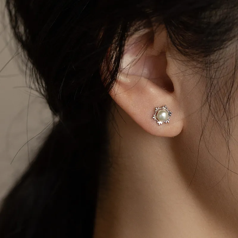 CHIMERA S925 Silver Stud Earrings Women's-2