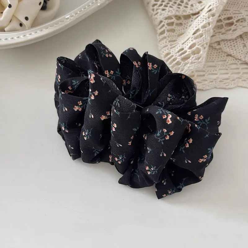 CHIMERA Fabric Resin Hair Clips Women's-5