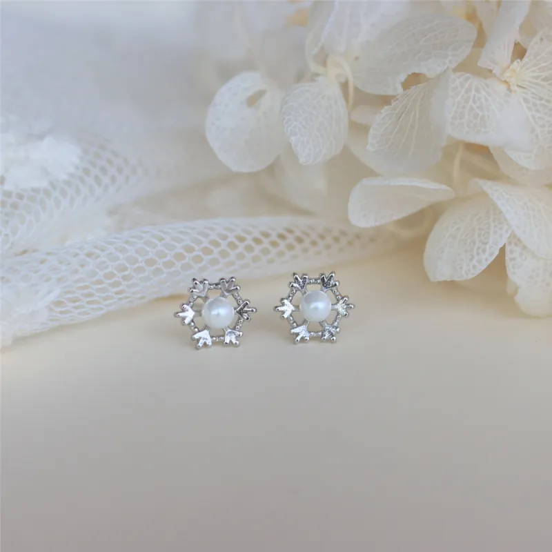 CHIMERA S925 Silver Stud Earrings Women's-5