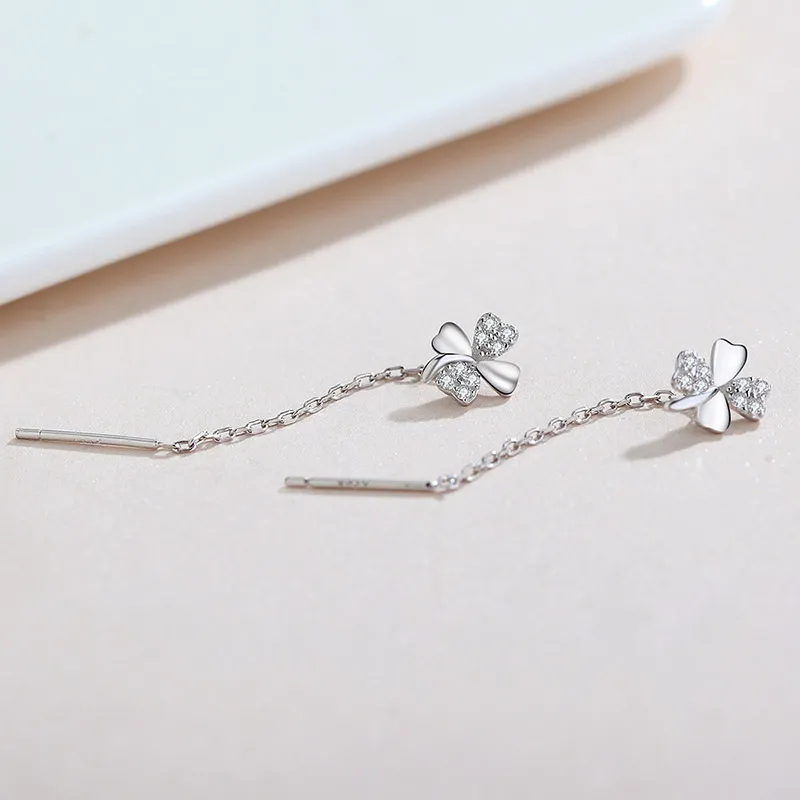 CHIMERA S925 Silver Drop Earrings Women's-1