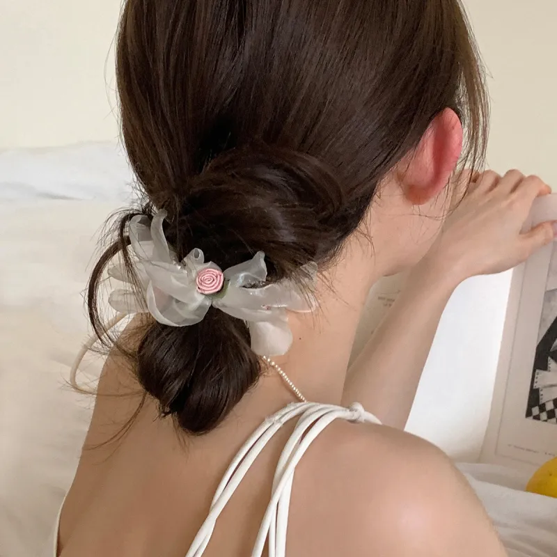 CHIMERA Fabric Rubber Band Hair Tie Women's-2