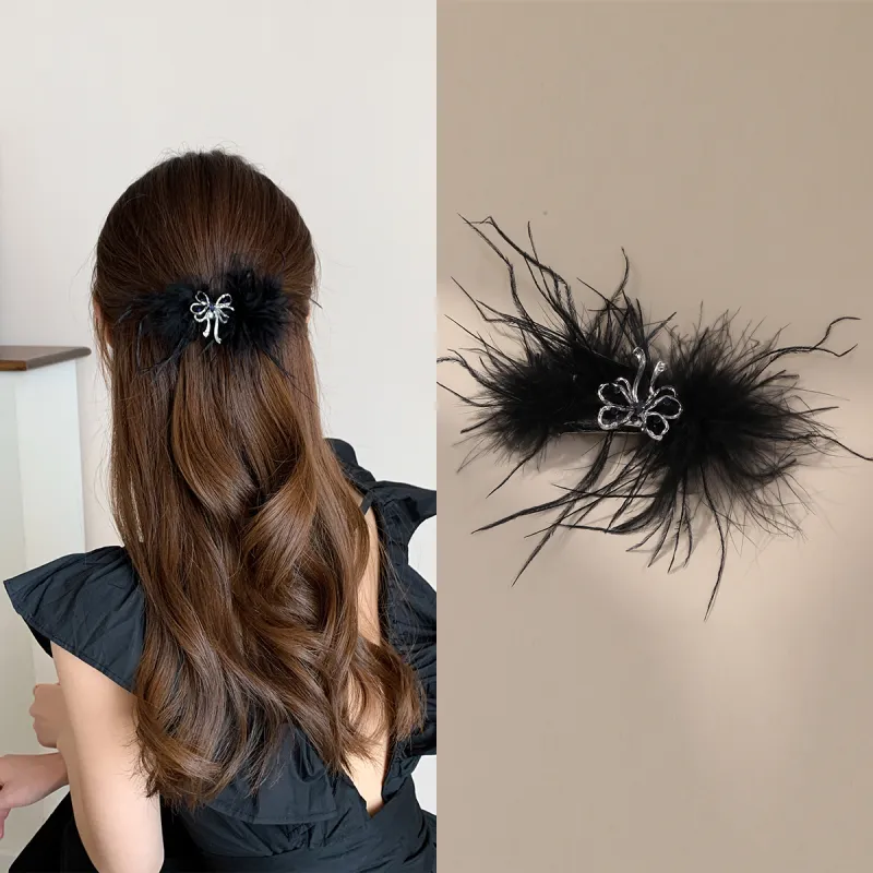 CHIMERA Faux Fur Hair Clips Women's-5
