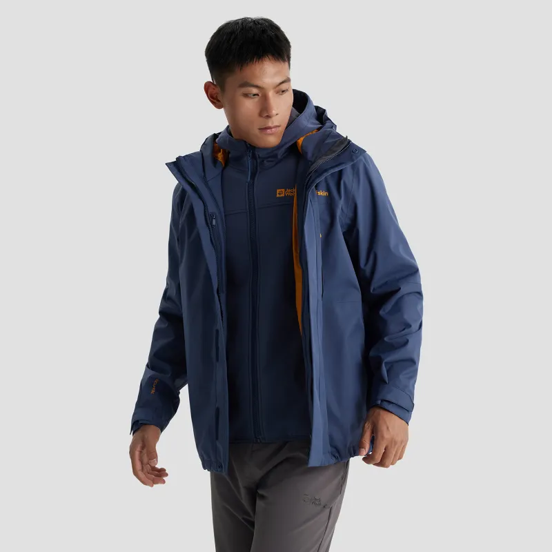 Jack Wolfskin Outdoor Hiking Water-Resistant Water-Repellent Windbreaker Jacket Men's-26