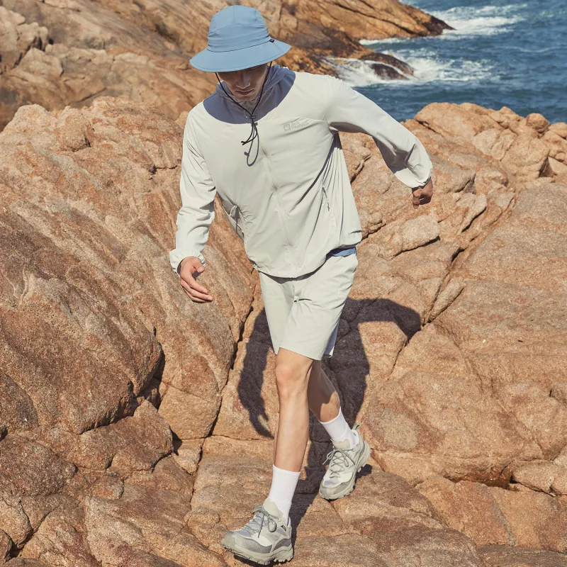 Jack Wolfskin Breathable Quick Dry UV Protection Sun Protection Jacket Men's-17