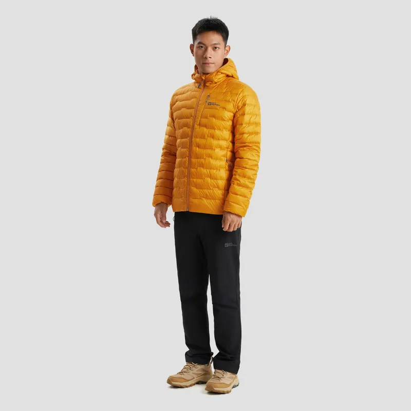 Jack Wolfskin Down Jacket Men's Floral Yellow-4