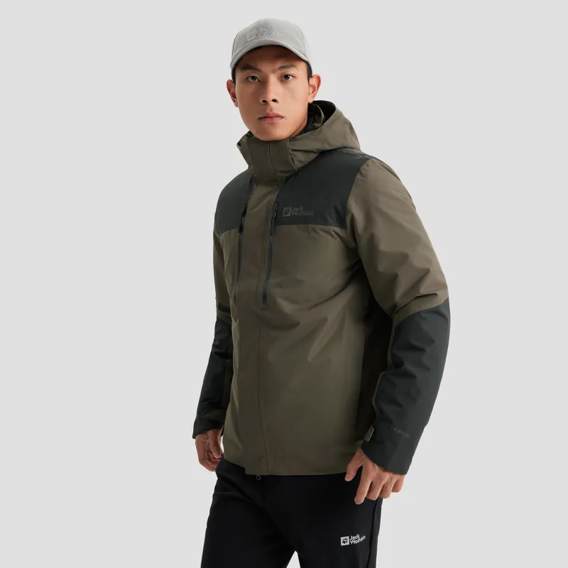 Jack Wolfskin City Outdoor Collection Jackets Coats Men's Floral Yellow-21