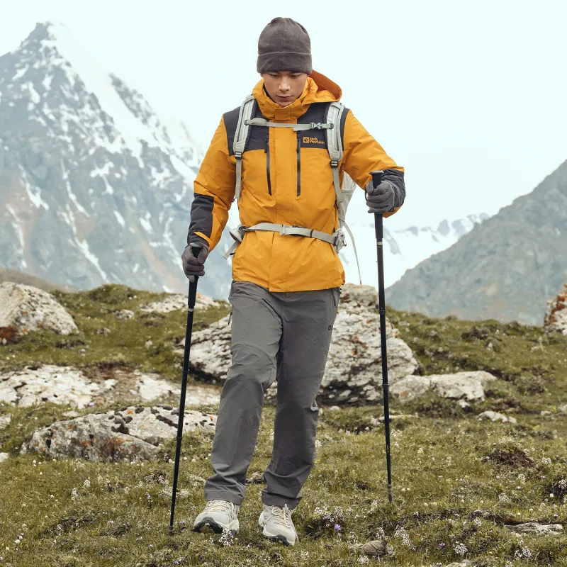 Jack Wolfskin City Outdoor Collection Jackets Coats Men's Floral Yellow-6