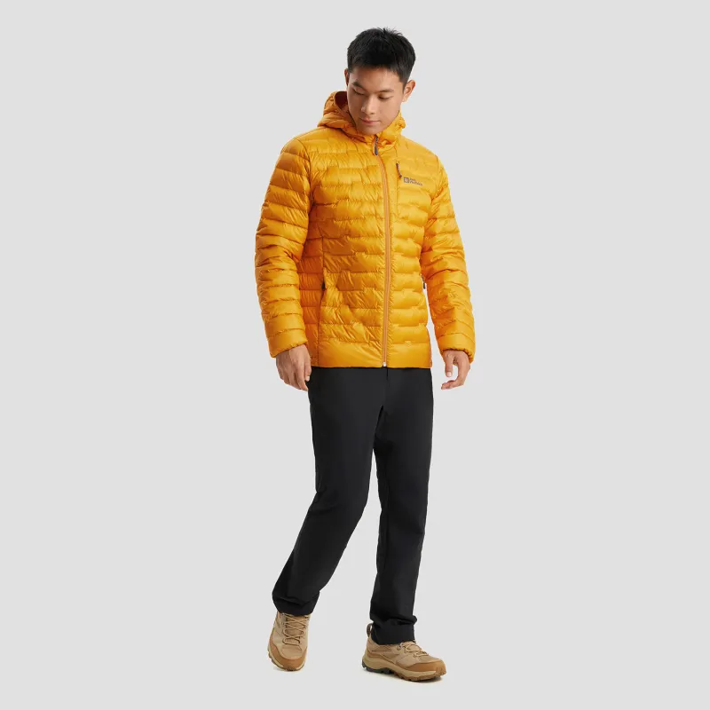Jack Wolfskin Down Jacket Men's Floral Yellow-5