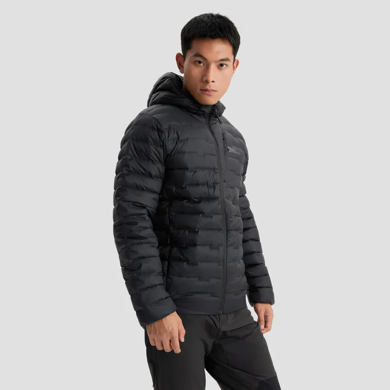 Jack Wolfskin Down Jacket Men's Floral Yellow-11