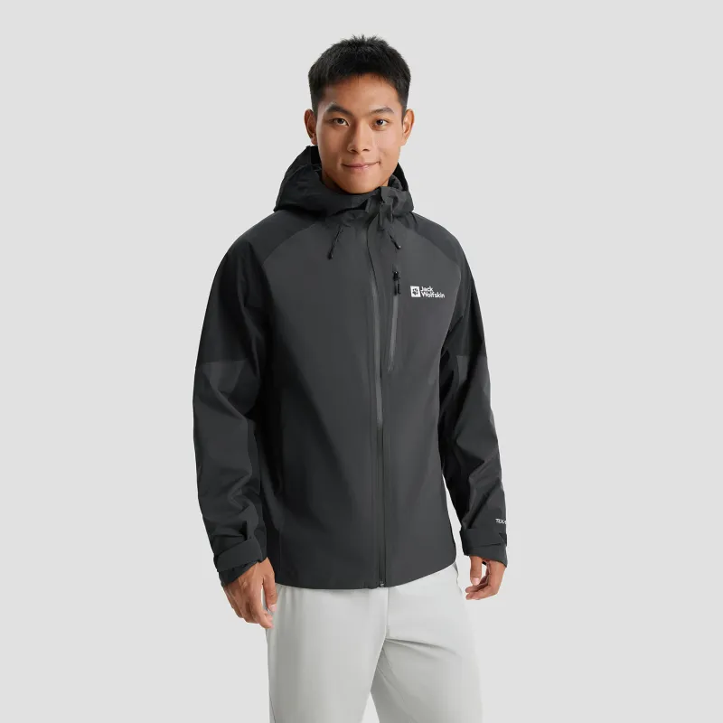 Jack Wolfskin Mountain Versatile Outdoor Hiking Waterproof And Windproof Windbreaker Jacket Men's-6