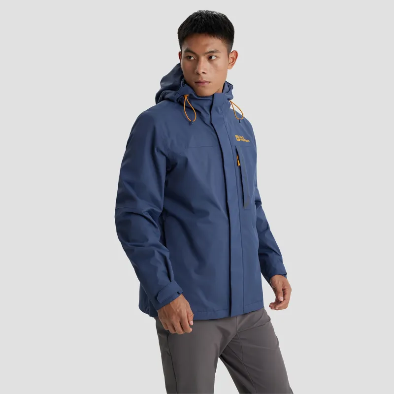 Jack Wolfskin Outdoor Hiking Water-Resistant Water-Repellent Windbreaker Jacket Men's-24