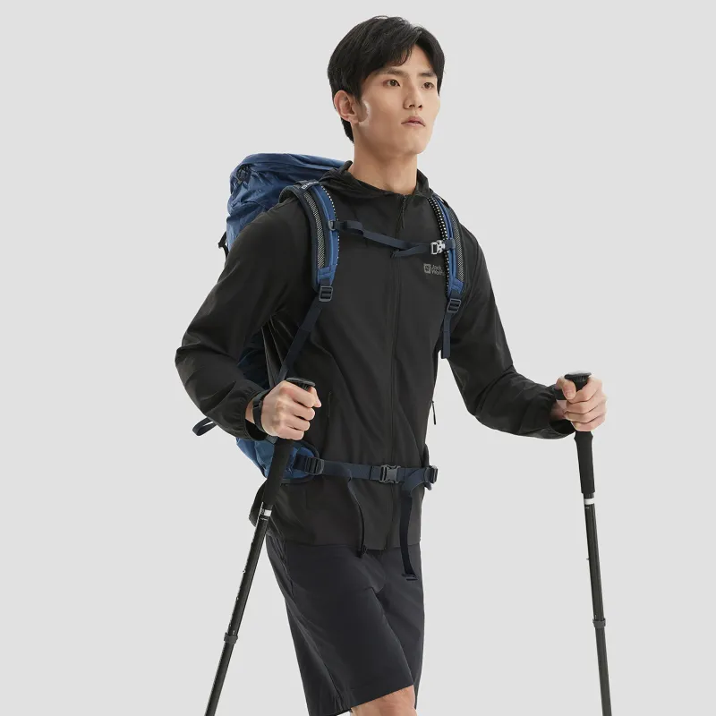 Jack Wolfskin Breathable Quick Dry UV Protection Sun Protection Jacket Men's-12