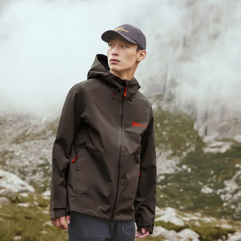 Jack Wolfskin Outdoor Hiking Waterproof, Windproof, Breathable, And Abrasion Resistant Windbreaker Jacket Men's-13