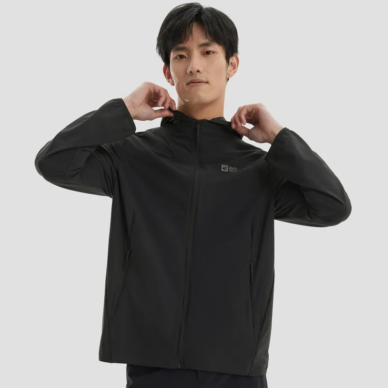 Jack Wolfskin Breathable Quick Dry UV Protection Sun Protection Jacket Men's-13