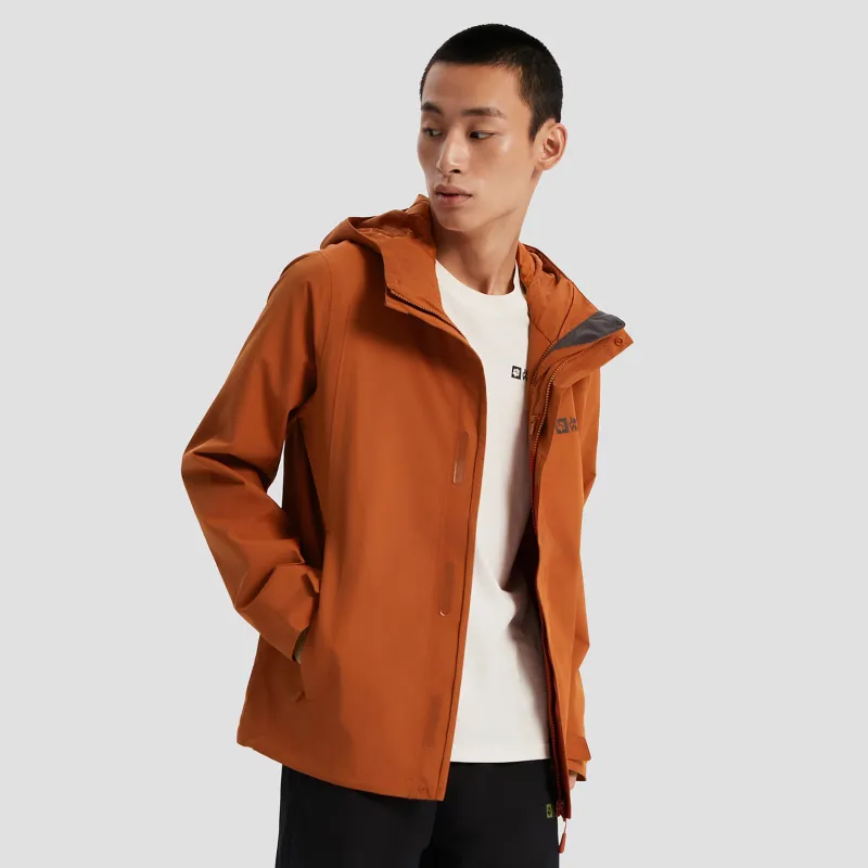 Jack Wolfskin Outdoor Hiking Waterproof And Windproof Windbreaker Jacket Men's-30