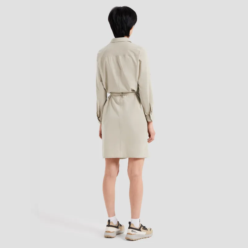 JACK WOLFSKIN Long Sleeved Dresses Women's 5154/Khaki-2