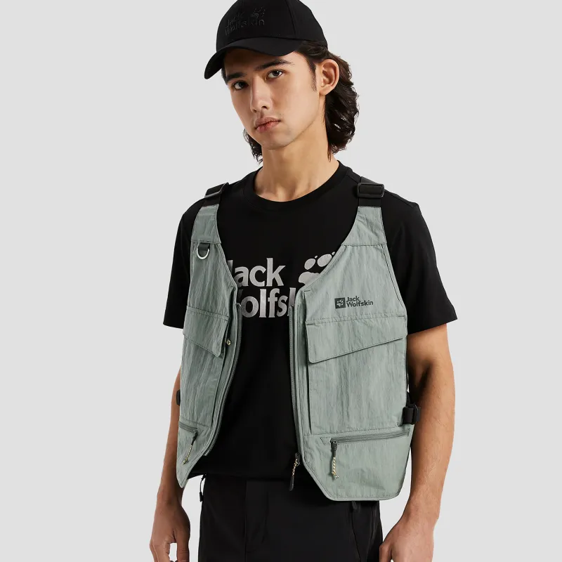 JACK WOLFSKIN Vests Unisex 4143/Green-3