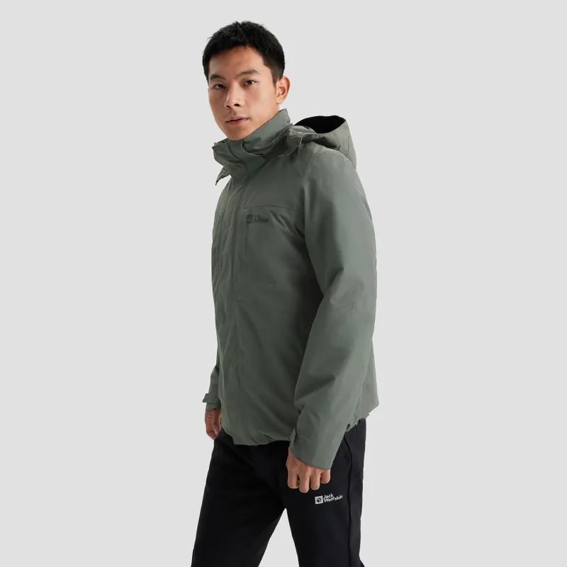 Jack Wolfskin Water Resistant Windproof Breathable Water Repellent 3 in 1 Windbreaker Jacket Unisex-6