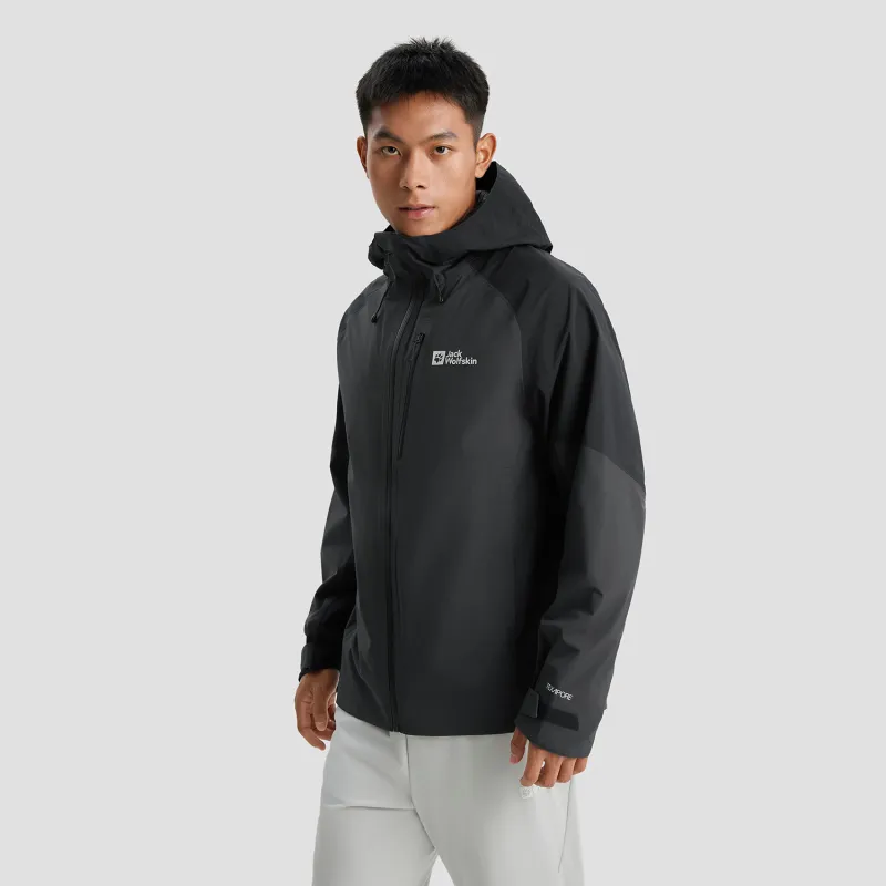 Jack Wolfskin Mountain Versatile Outdoor Hiking Waterproof And Windproof Windbreaker Jacket Men's-5
