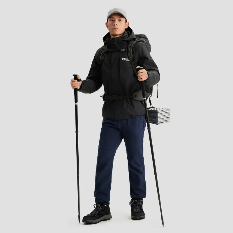 Jack Wolfskin Water Resistant Windproof Breathable Water Repellent 3 in 1 Windbreaker Jacket Unisex-15