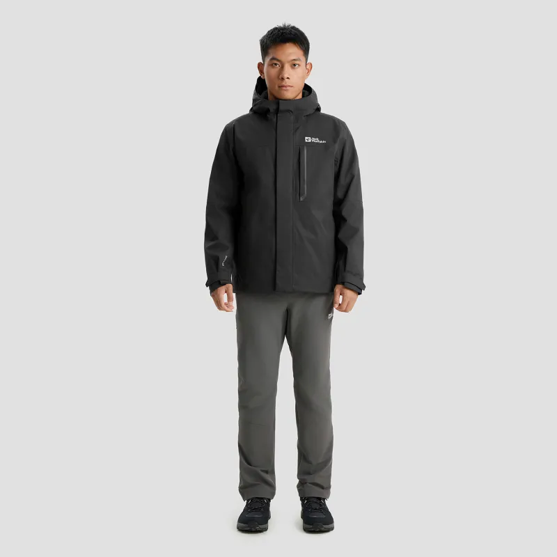 Jack Wolfskin Outdoor Hiking Water-Resistant Water-Repellent Windbreaker Jacket Men's-4