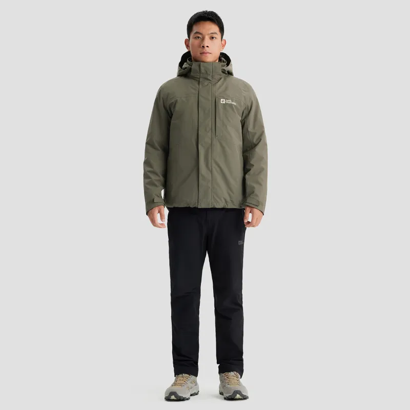 Jack Wolfskin Water Resistant Windproof Breathable Water Repellent 3 in 1 Windbreaker Jacket Unisex-26