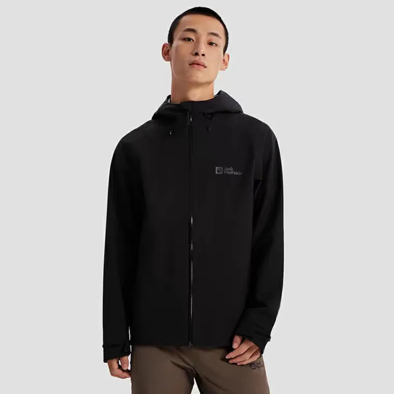 Jack Wolfskin Outdoor Hiking Waterproof, Windproof, Breathable, And Abrasion Resistant Windbreaker Jacket Men's-8