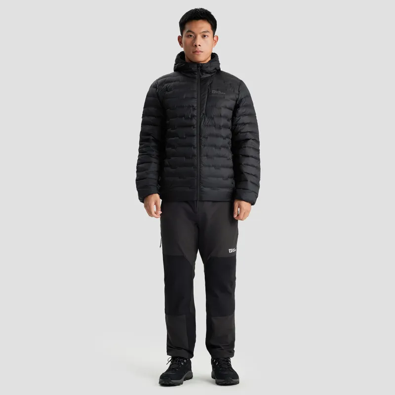 Jack Wolfskin Down Jacket Men's Floral Yellow-9