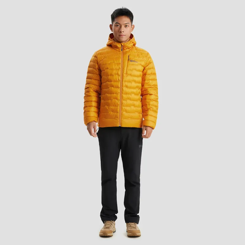 Jack Wolfskin Down Jacket Men's Floral Yellow-3