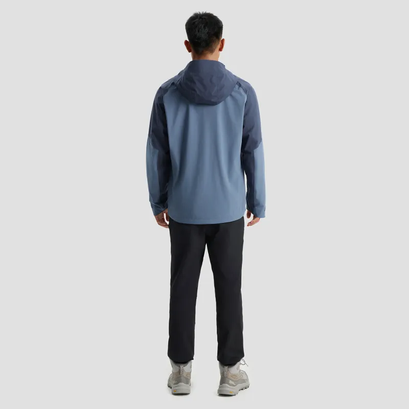 Jack Wolfskin Mountain Versatile Outdoor Hiking Waterproof And Windproof Windbreaker Jacket Men's-14