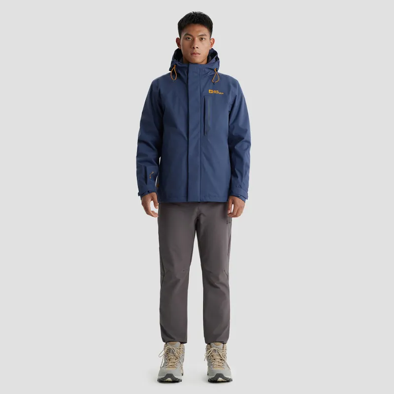 Jack Wolfskin Outdoor Hiking Water-Resistant Water-Repellent Windbreaker Jacket Men's-22