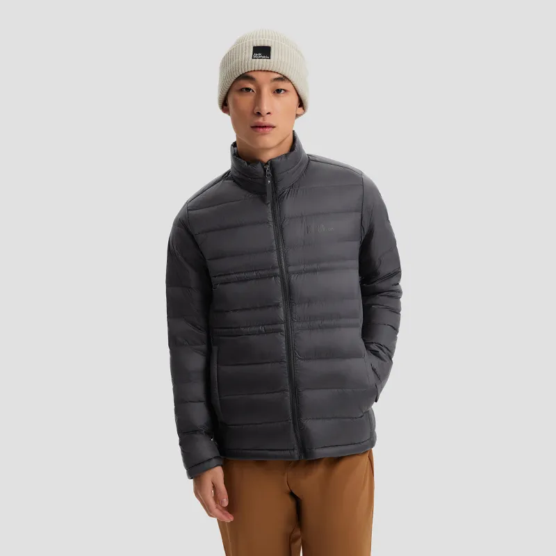 Jack Wolfskin Water Resistant Windproof Warm Water Repellent Windbreaker Jacket Men's Dark Gray-9